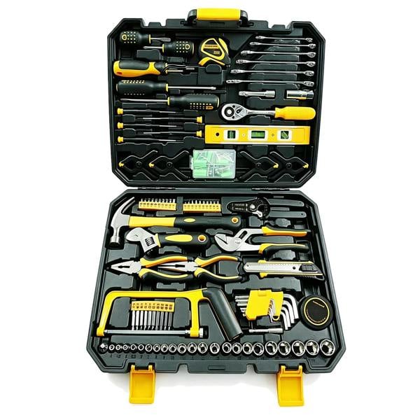 Gr8 Home 198 Piece Household Tool Kit Hand Tools Socket Ratchet Spanner DIY Repair Set