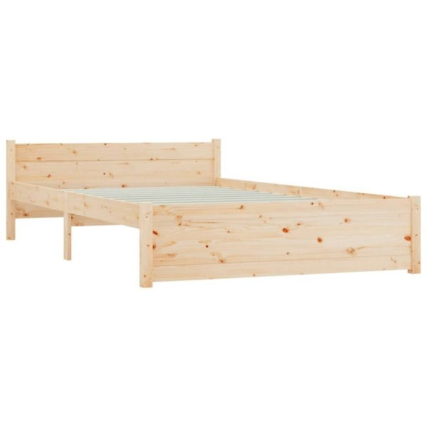 Berkfield Bed Frame Solid Wood 140x200 cm