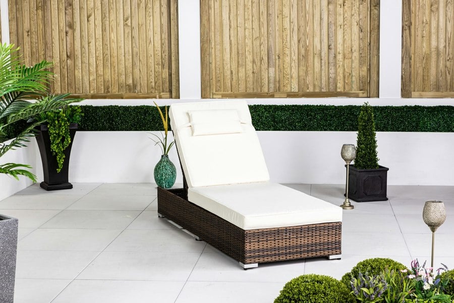 Giardino Rattan Sun Lounger