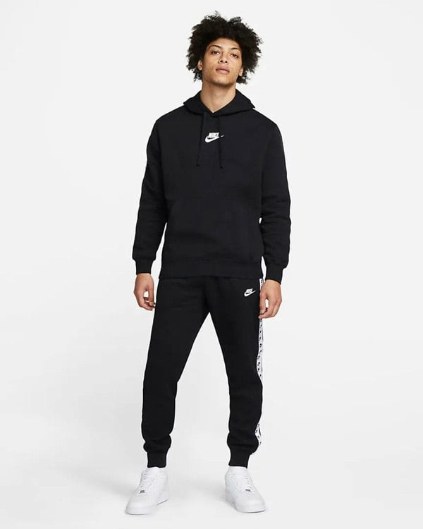 Nike Tape Hooded Black Tracksuit