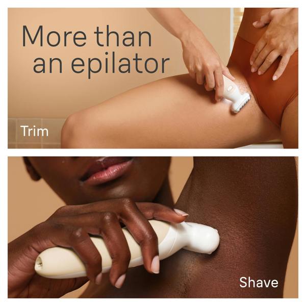 Braun Silk-épil 9 Flex, Epilator For Easy Hair Removal, 9-041 3D, White/Gold