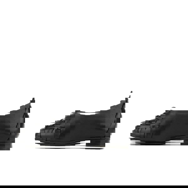 Embassy London Solenne - Black - Women's handwoven Leather Ballet Pump