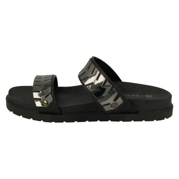 Spot On Ladies Spot On Slip On Mules