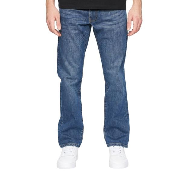 Crosshatch Mens Bandol Straight Leg Jeans - Stone Wash - 