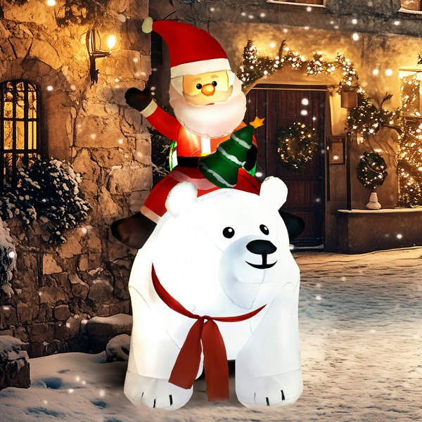 Inflatable Christmas Polar Bear