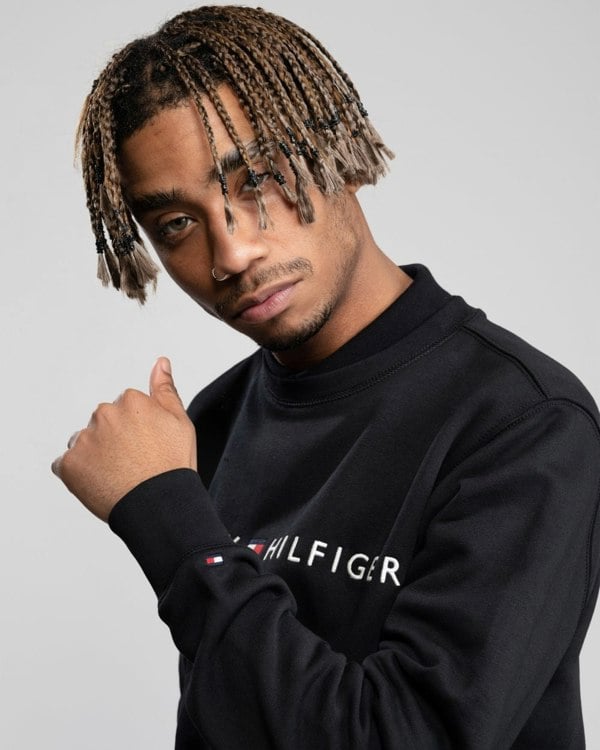 Tommy Hilfiger Tommy Logo Mens Sweatshirt - Black