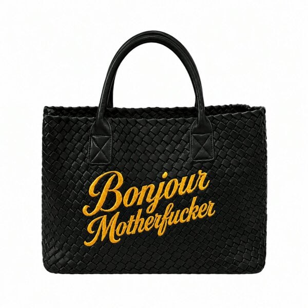 Lilly Loves Black Bonjour Motherfucker Bag
