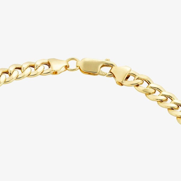 T. H. Baker 9ct Yellow Gold 8.5 Inch Curb Chain Bracelet HCOC-580-9Y-8.5