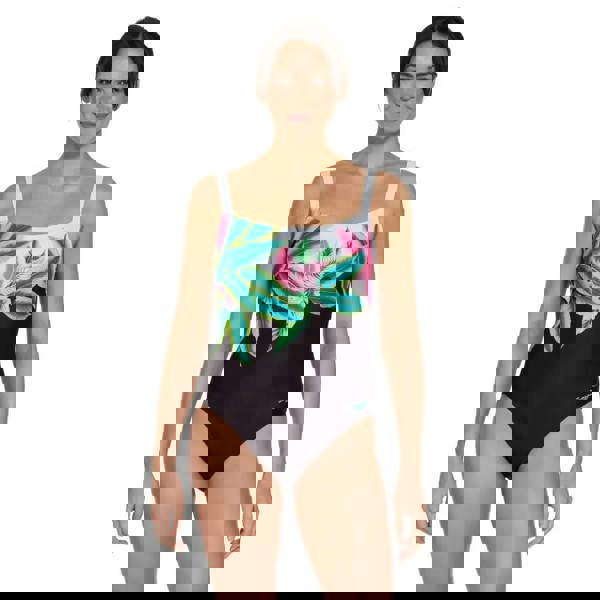 Zoggs Plantopia Adjustable Classicback Swimsuit - Black/Multi