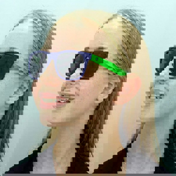 Smarty Sunglasses X2133 C Blue Neon Green Grey