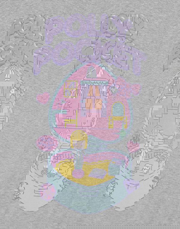 Polly Pocket Womens Grey House Short Sleeve Nightdress