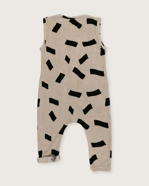 Stone Confetti Print Velour Jumpsuit - image 6