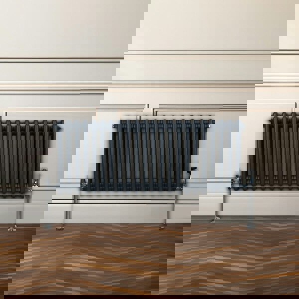 Monstershop Traditional 2 Column Radiator - 300 x 1012mm - Anthracite Grey