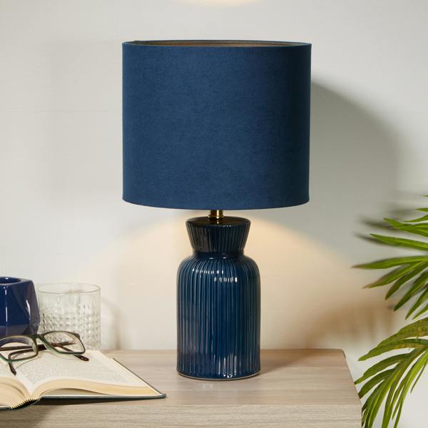 SMALL BLUE CERAMIC TABLE