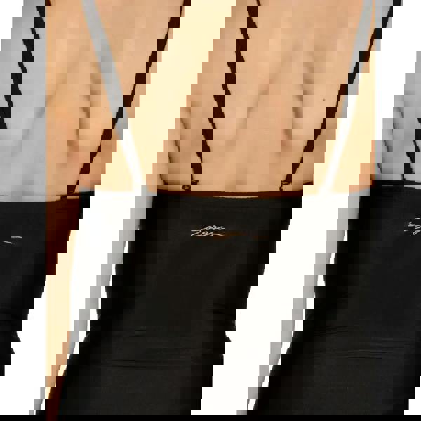 Zoggs Moonstone Ruched Bandeau With Removable Straps Swimsuit - Black/White