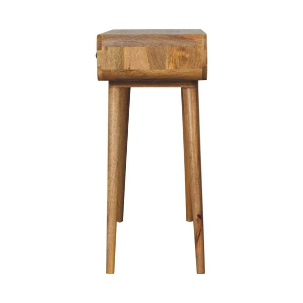 Wyld Haus Rimini Mango Wood Curved Hallway Console Table