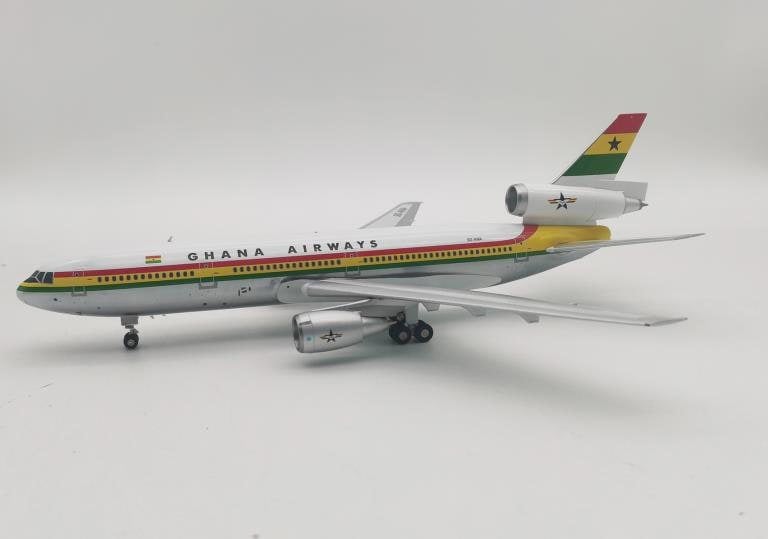 MCSlots Ghana Airways 9G-ANA McDonnell Douglas DC-10-30 Polished 1:200 IFDC10GH0622P