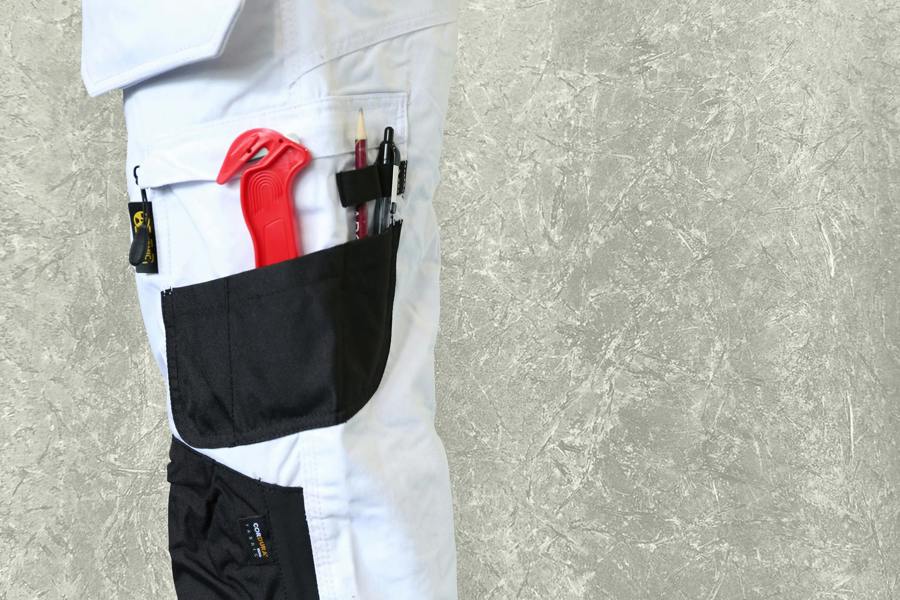 Atomic Workwear Slim Fit Stretch Painters Trouser - Hi-Vis Trousers
