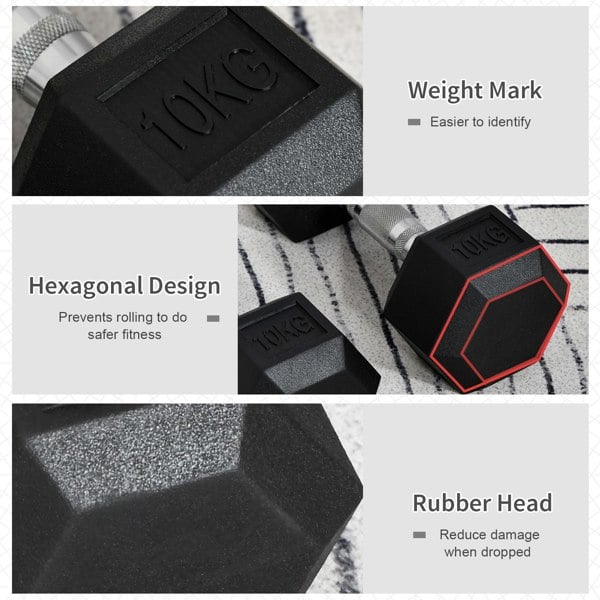 Rubber Dumbbell