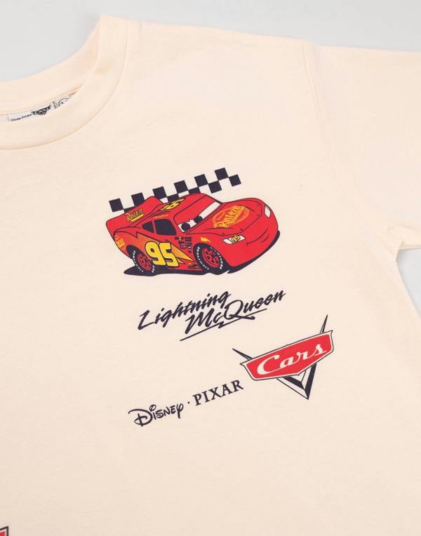 Disney Cars Boys Multicoloured Lightning Mcqueen Multi-Pack of 2 Short-Sleeved T-Shirts