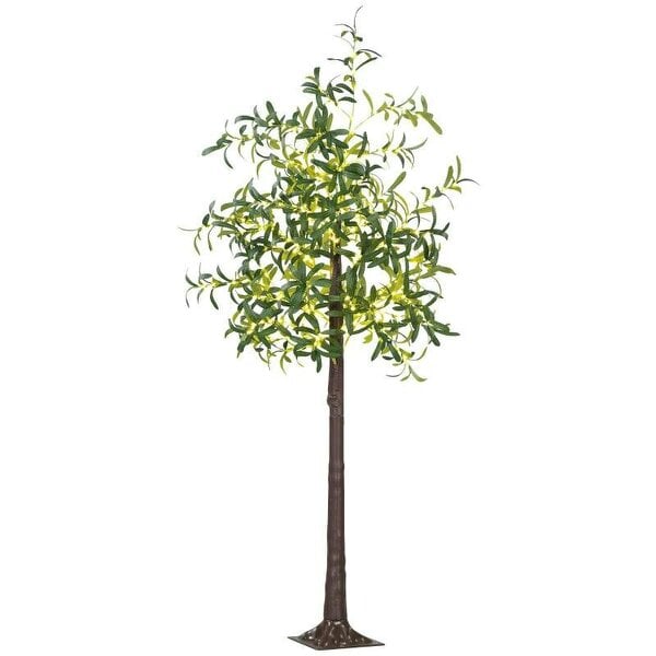 300 LED Light Decorative Artificial Olive Tree - Green