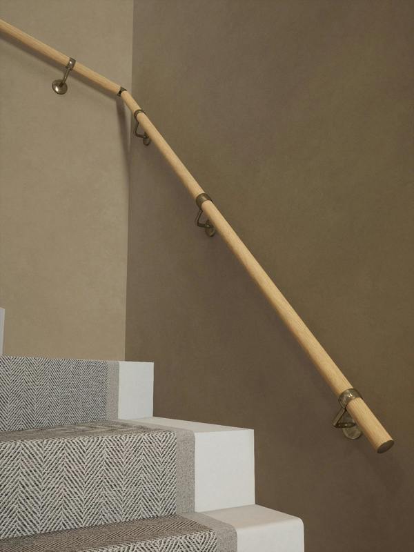 Handrails Direct Arden Natural Pine Double Winder Handrail