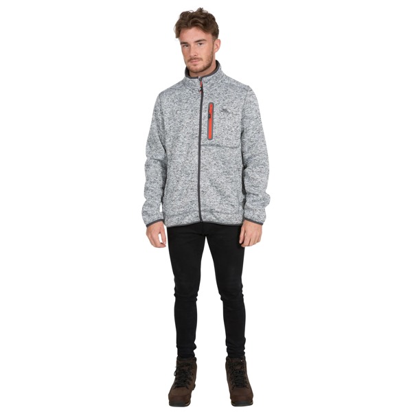 Trespass Mens Bingham Fleece Jacket - Grey Marl