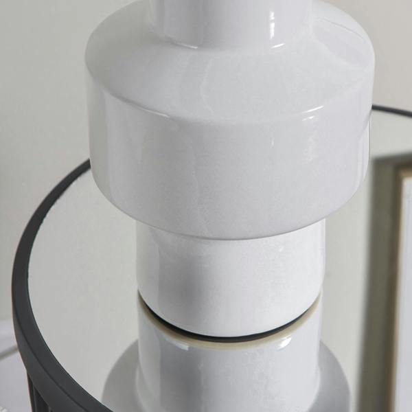 Pagazzi Lighting Salina White Ceramic Table Lamp