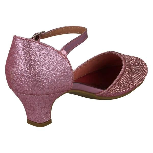 Spot On Girls Spot On Mid Heel Glittery Shoes H3082