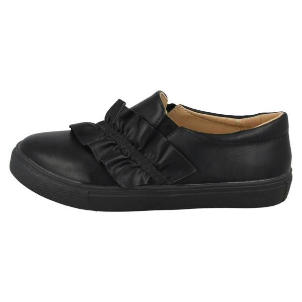 Spot On Girls Spot On Ruffle Vamp Flat Shoes