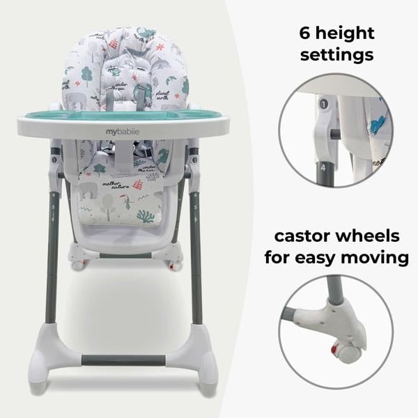 My Babiie MBHC8 Premium Highchair - Earth Child