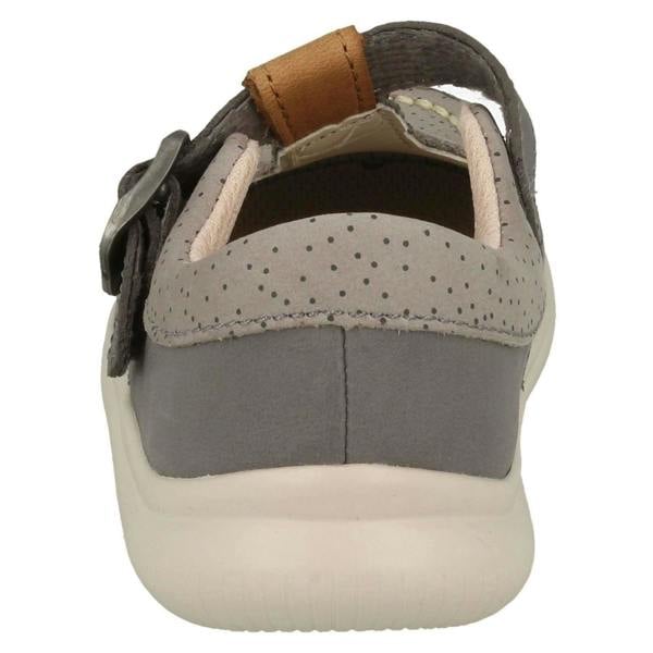 Clarks Girls Clarks Casual T-Bar Shoes Cloud Rosa
