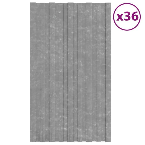 Berkfield Roof Panels 36 pcs Galvanised Steel Silver 80x45 cm
