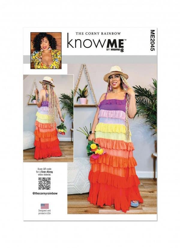 Know Me Sewing Pattern 2045, Dresses for Women, K5 (8-10-12-14-16) - Intermediate