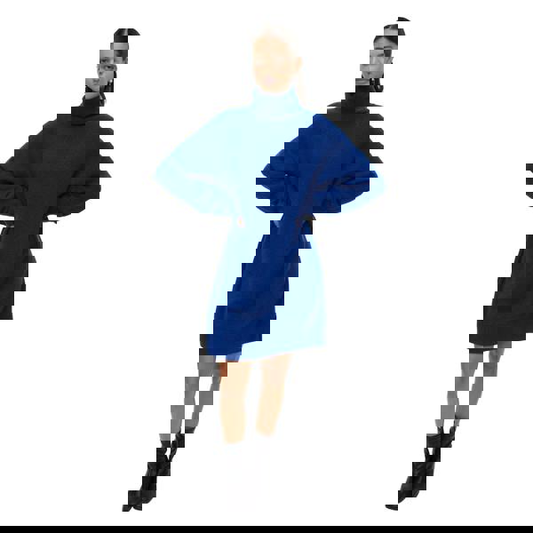 Vero Moda Womens/Ladies Aquarius Roll Neck Jumper Dress - Blue - 