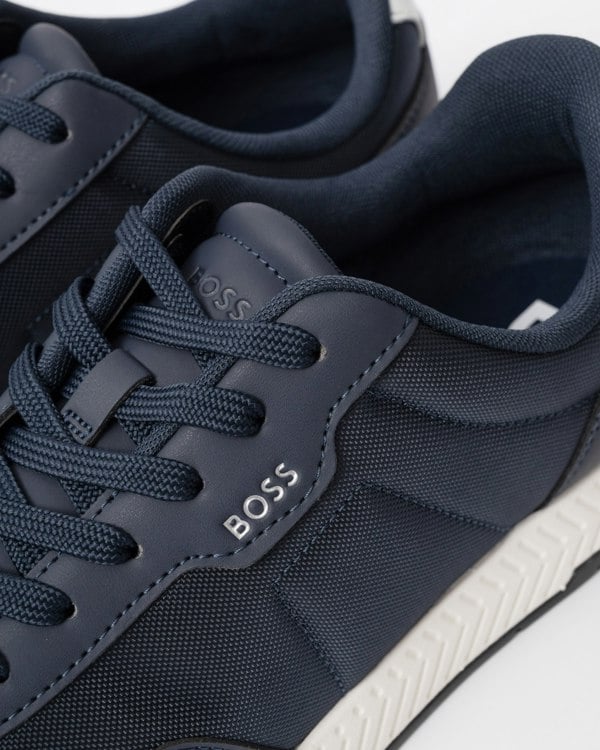 BOSS Orange Titanium Runn Mens Trainers - Dark Blue 404 detail
