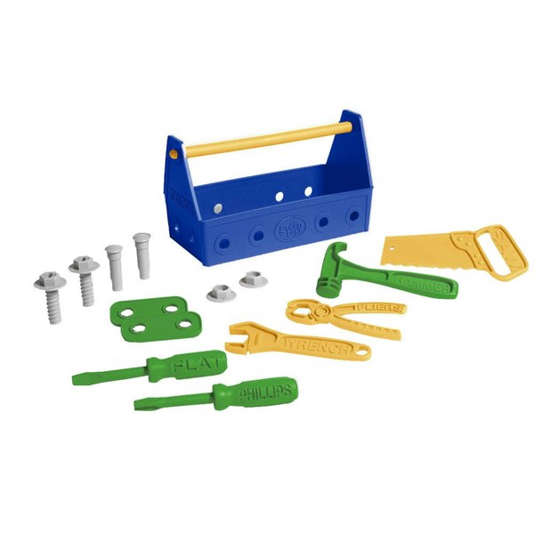 Green Toys Blue 15 Piece Tool Set - Made From 100% Recycled Plastic