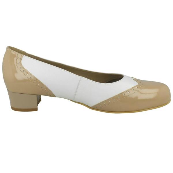 Da Bella Ladies Da Bella Slip On Block Heel Court Shoes - Jules