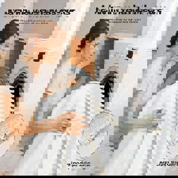 Lavio Mattress Topper Memory Foam Double Dual Layer Pressure Relief Anti Slip