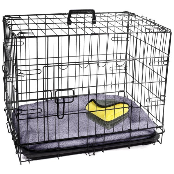 ProKleen Pretty Pooch Dog Crate Small Cage Puppy Cat Pet Training Tray and Bed With Two Cloths