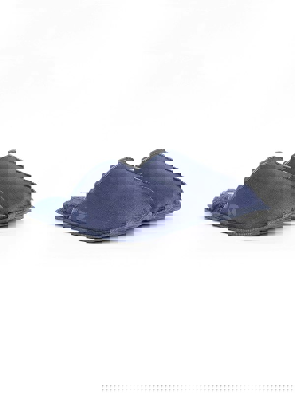 Crosshatch Tinuviel Fur Slipper Mule Navy