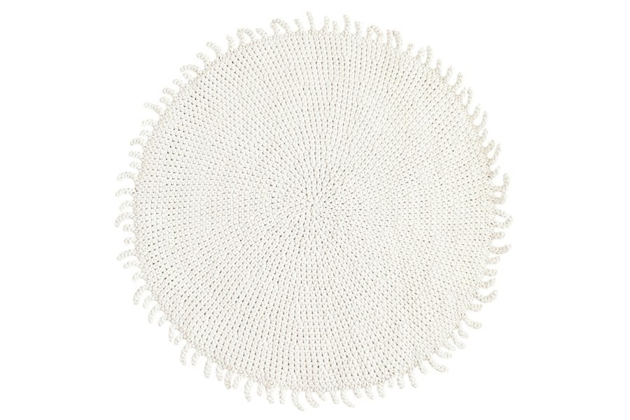 Crocheted rug IVORY - Zuri House