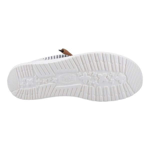 HEYDUDE Wally Funk Nu Prep Cotton Men's Princess Blue/Wood Ash Moccasins Shoes
