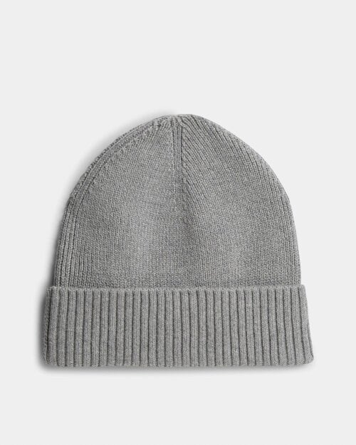 Tommy Hilfiger TH Flag Mens Pima Cotton Beanie - Medium Grey Heather