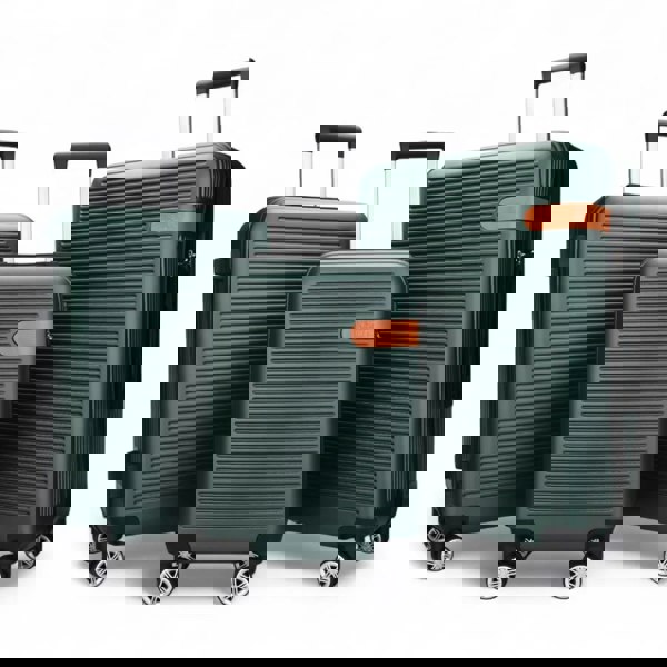 Infinity Luggage Hard Shell Classic 4-Wheel Luggage Suitcase Set