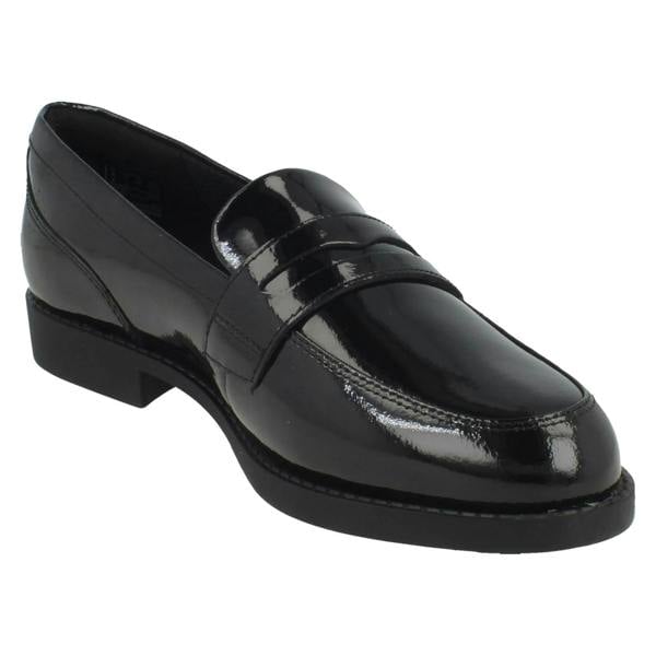 Clarks Girls Clarks Penny Loafer School Shoes Tapa Edge