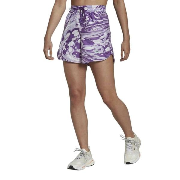 Adidas Womens/Ladies Stella McCartney Running Shorts - White Marble - 