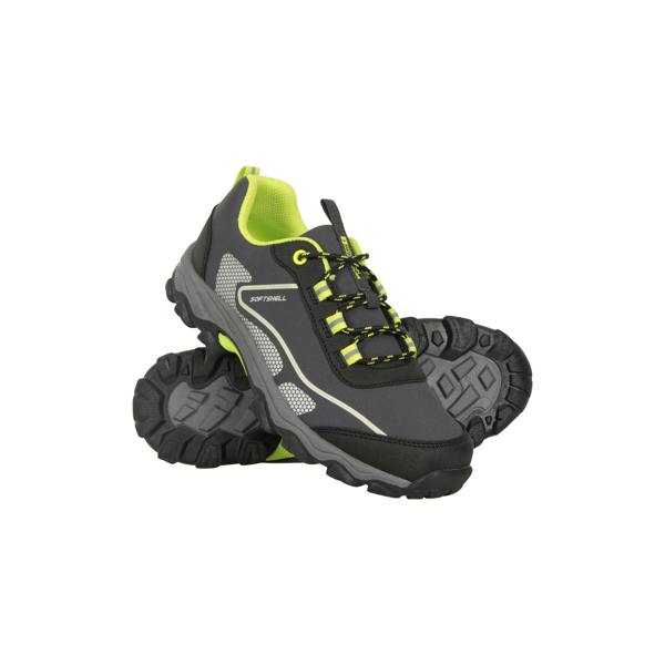 Mountain Warehouse Childrens/Kids Softshell Walking Shoes - Bright Green - 