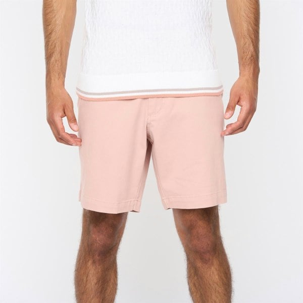 Gabicci G54V01 Mens Washed Stretch Twill Shorts Gabicci Classic - PEACH