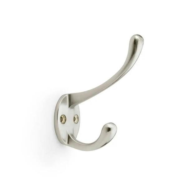 AW770SN Satin Nickel Victorian Hat and Coat Hook 110mm - Single Hook